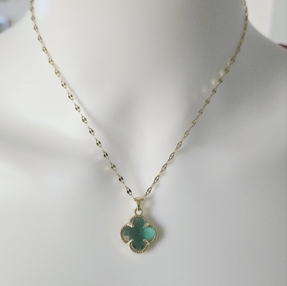 Luxury Style Set 18K gold plated Stainless steel earrings/ necklace Intensity - Picture 7 of 8